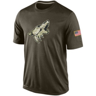 Men's Arizona Coyotes Nike Salute To Service KO Performance Dri-FIT T-Shirt - Olive