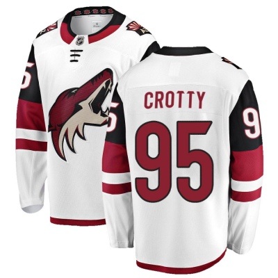 Men's Cameron Crotty Arizona Coyotes Fanatics Branded Away Jersey - Breakaway White