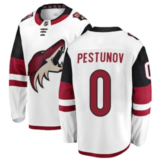 Men's Dimitri Pestunov Arizona Coyotes Fanatics Branded Away Jersey - Breakaway White