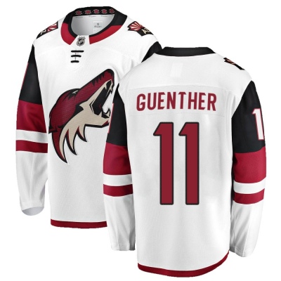 Men's Dylan Guenther Arizona Coyotes Fanatics Branded Away Jersey - Breakaway White
