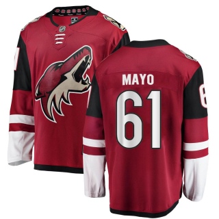 Men's Dysin Mayo Arizona Coyotes Fanatics Branded Home Jersey - Breakaway Red