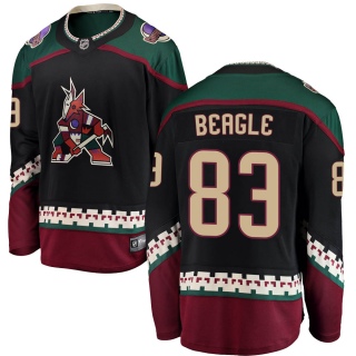 Men's Jay Beagle Arizona Coyotes Fanatics Branded Alternate Jersey - Breakaway Black