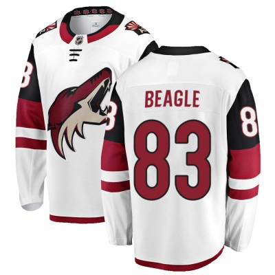 Men's Jay Beagle Arizona Coyotes Fanatics Branded Away Jersey - Breakaway White