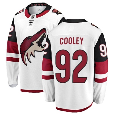 Men's Logan Cooley Arizona Coyotes Fanatics Branded Away Jersey - Breakaway White