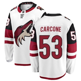 Men's Michael Carcone Arizona Coyotes Fanatics Branded Away Jersey - Breakaway White