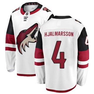 Men's Niklas Hjalmarsson Arizona Coyotes Fanatics Branded Away Jersey - Authentic White