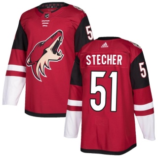 Men's Troy Stecher Arizona Coyotes Adidas Maroon Home Jersey - Authentic