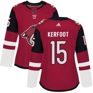 Women's Alex Kerfoot Arizona Coyotes Adidas Maroon Home Jersey - Authentic