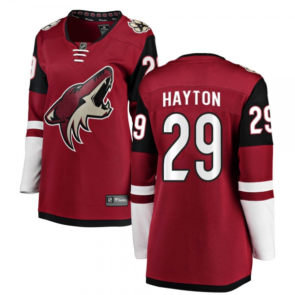 Women's Barrett Hayton Arizona Coyotes Fanatics Branded Home Jersey - Breakaway Red