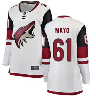 Women's Dysin Mayo Arizona Coyotes Fanatics Branded Away Jersey - Breakaway White