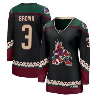Women's Josh Brown Arizona Coyotes Fanatics Branded 2021/22 Home Jersey - Breakaway Black