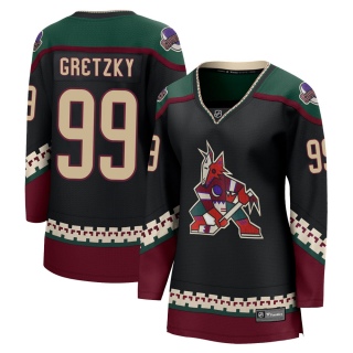 Women's Wayne Gretzky Arizona Coyotes Fanatics Branded 2021/22 Home Jersey - Breakaway Black