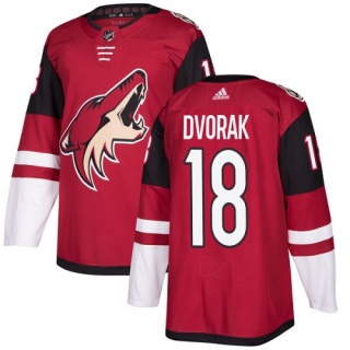 Youth Christian Dvorak Arizona Coyotes Adidas Burgundy Home Jersey - Authentic Red