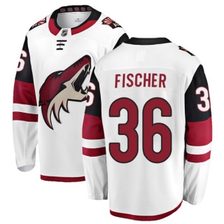 Youth Christian Fischer Arizona Coyotes Fanatics Branded Away Jersey - Authentic White
