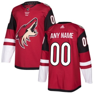 Youth Custom Arizona Coyotes Adidas Burgundy Home Jersey - Authentic Red