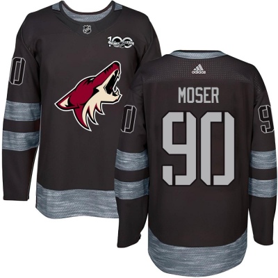 Youth J.J. Moser Arizona Coyotes 1917- 100th Anniversary Jersey - Authentic Black