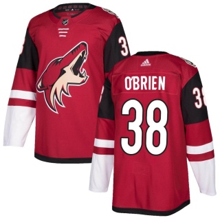 Youth Liam O'Brien Arizona Coyotes Adidas Maroon Home Jersey - Authentic
