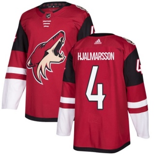 Youth Niklas Hjalmarsson Arizona Coyotes Adidas Burgundy Home Jersey - Authentic Red