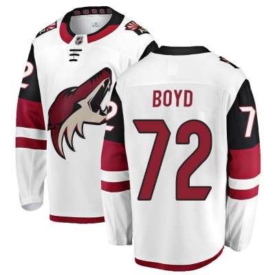 Youth Travis Boyd Arizona Coyotes Fanatics Branded Away Jersey - Breakaway White