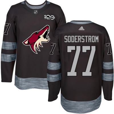Youth Victor Soderstrom Arizona Coyotes 1917- 100th Anniversary Jersey - Authentic Black
